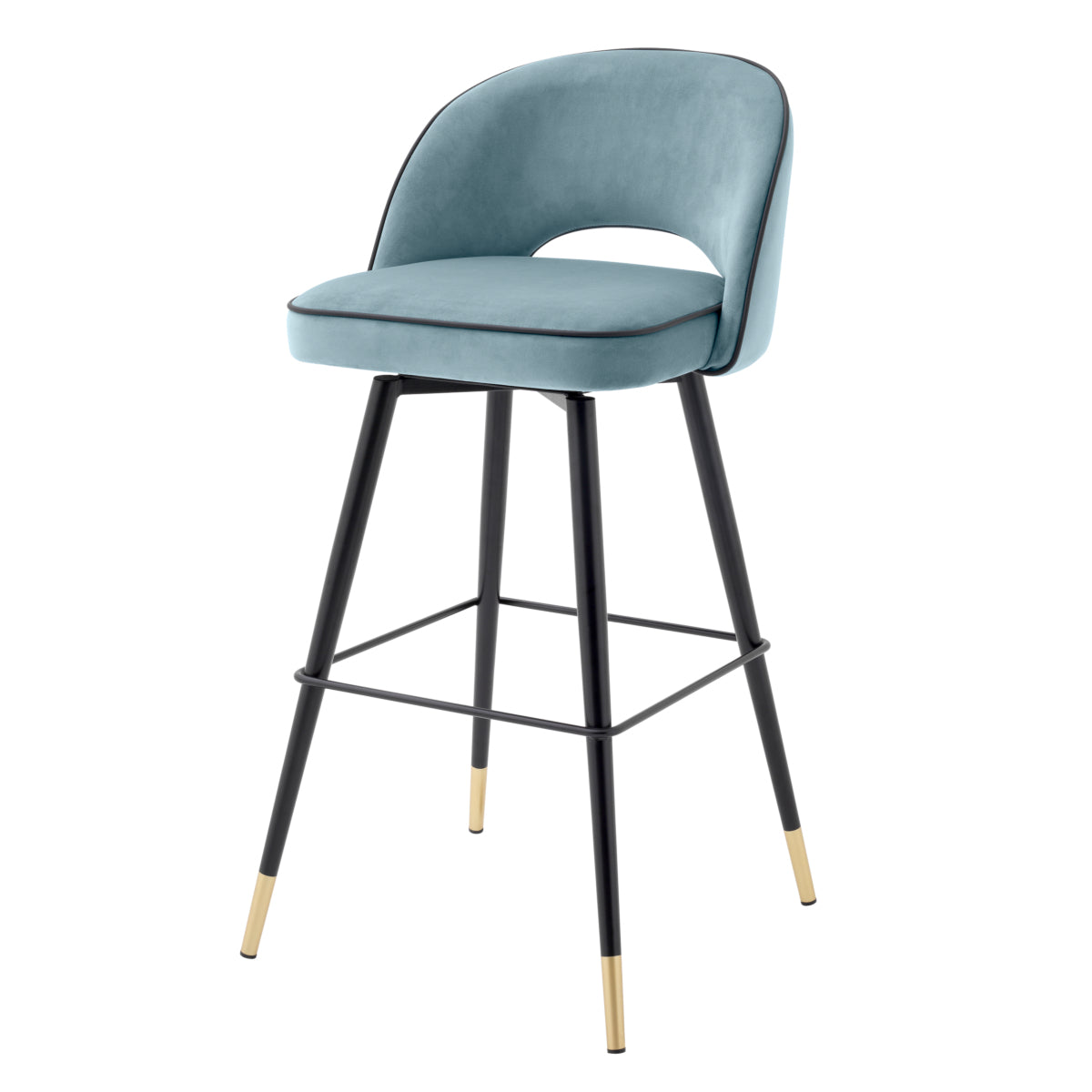 Cliff Bar Stool Pair | Savona Blue