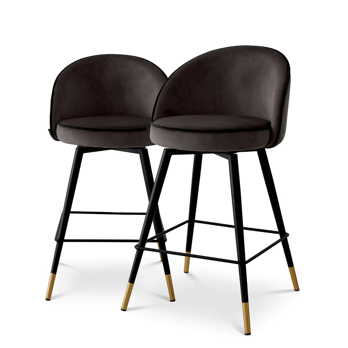 Cooper Counter Stool Pair | Roche dark grey