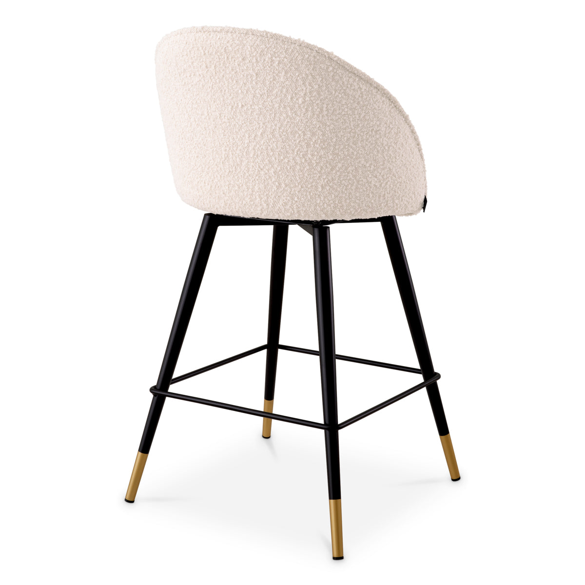 Cooper Bar Stool Pair | Bouclé cream