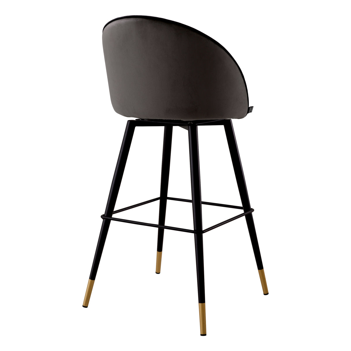 Cooper Bar Stool Pair | Roche dark grey