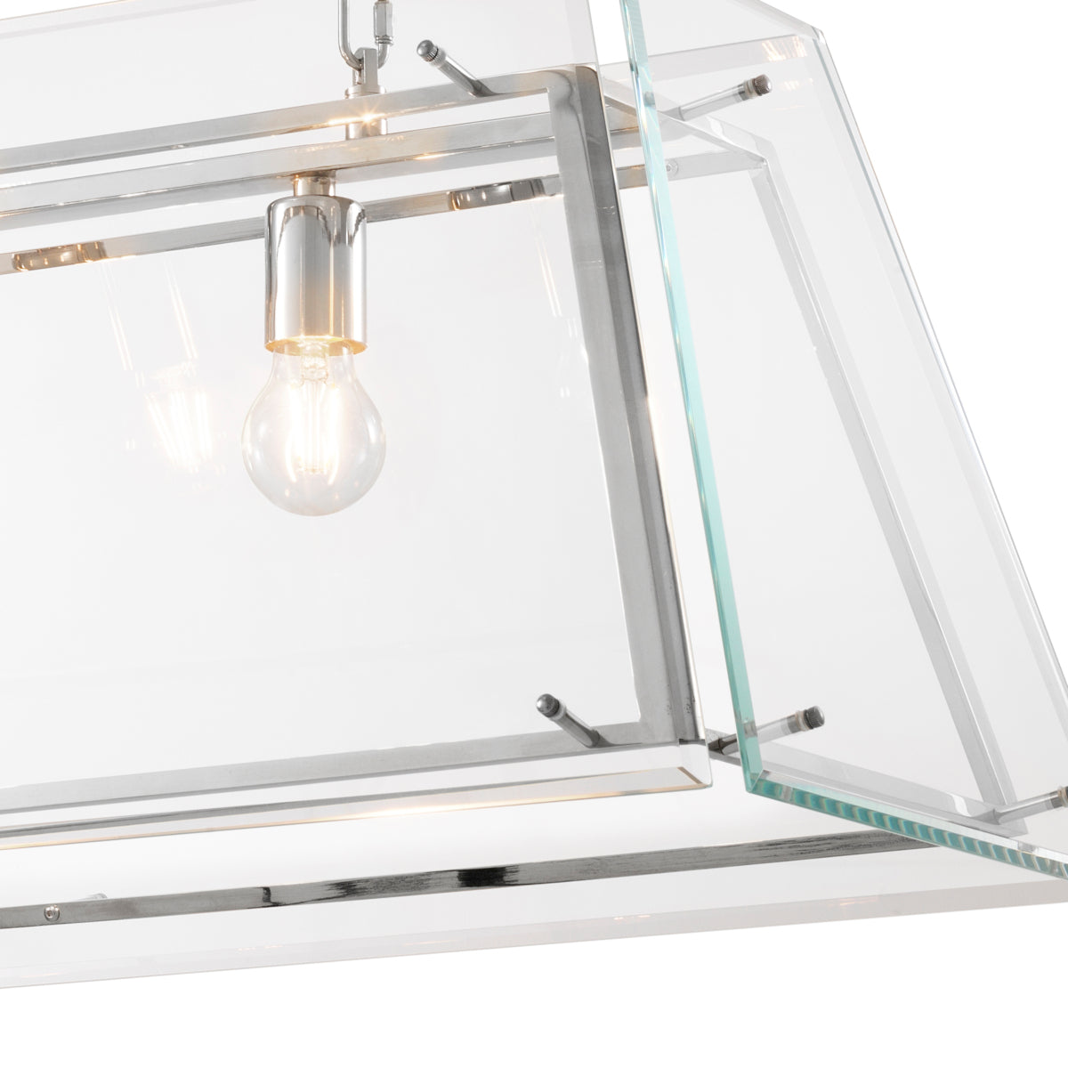 Azure Glass Lantern | Large