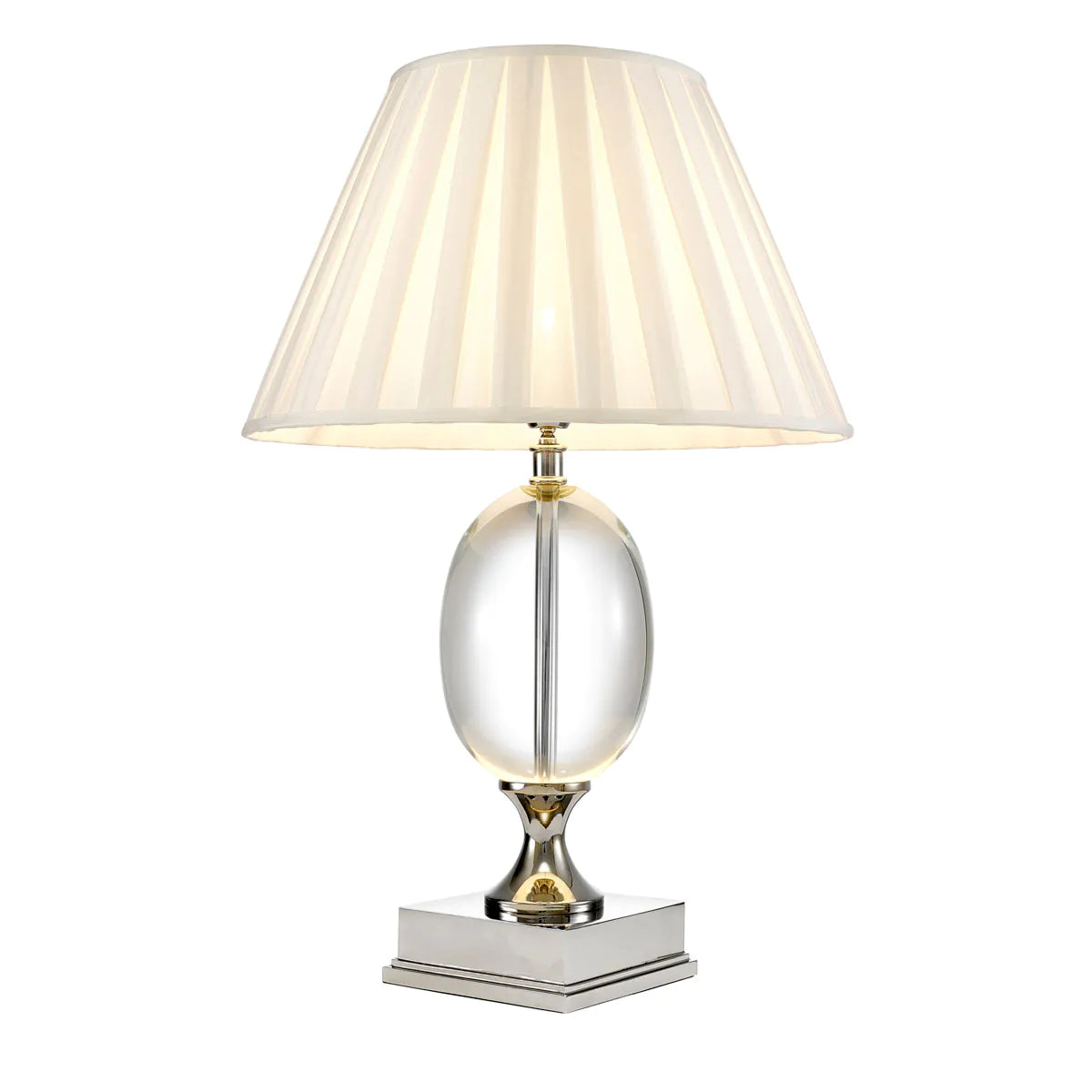 Galvin Crystal & Nickel Lamp
