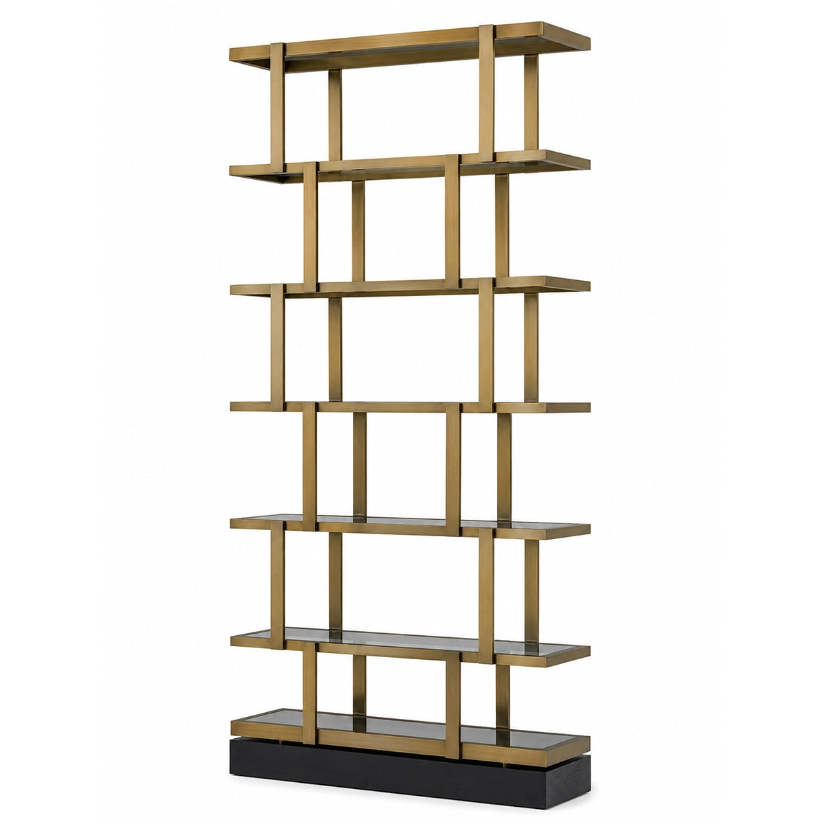 Nesto Smoked Glass Etagere