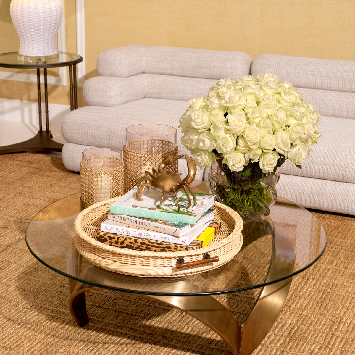 Soquel Coffee Table | Vintage brass