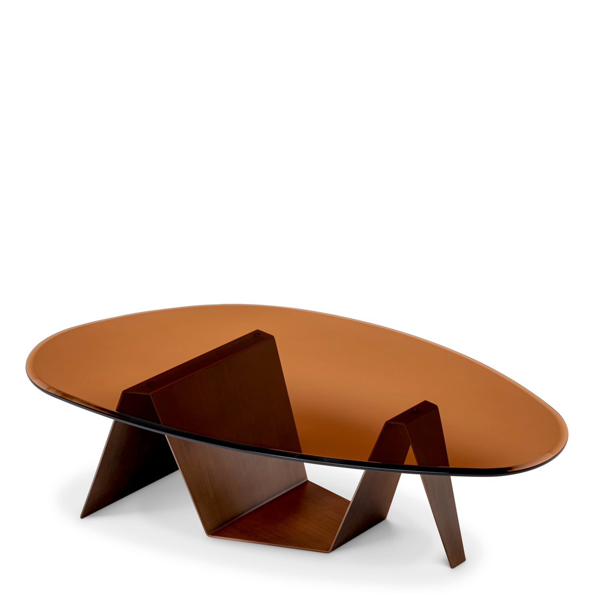 Lavello Brown Glass Coffee Table