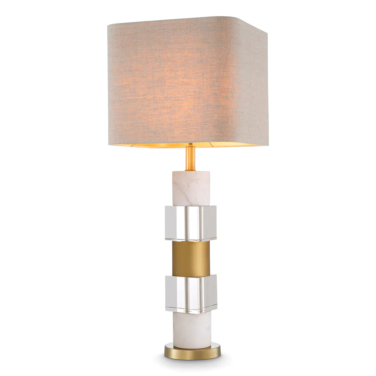 Cullingham Table Lamp | White Marble