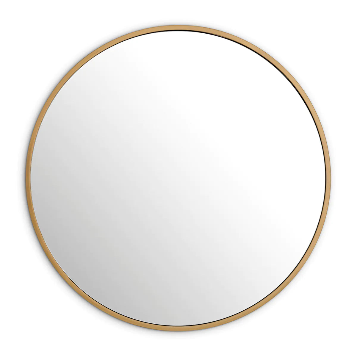 Heath Round Brass Mirror