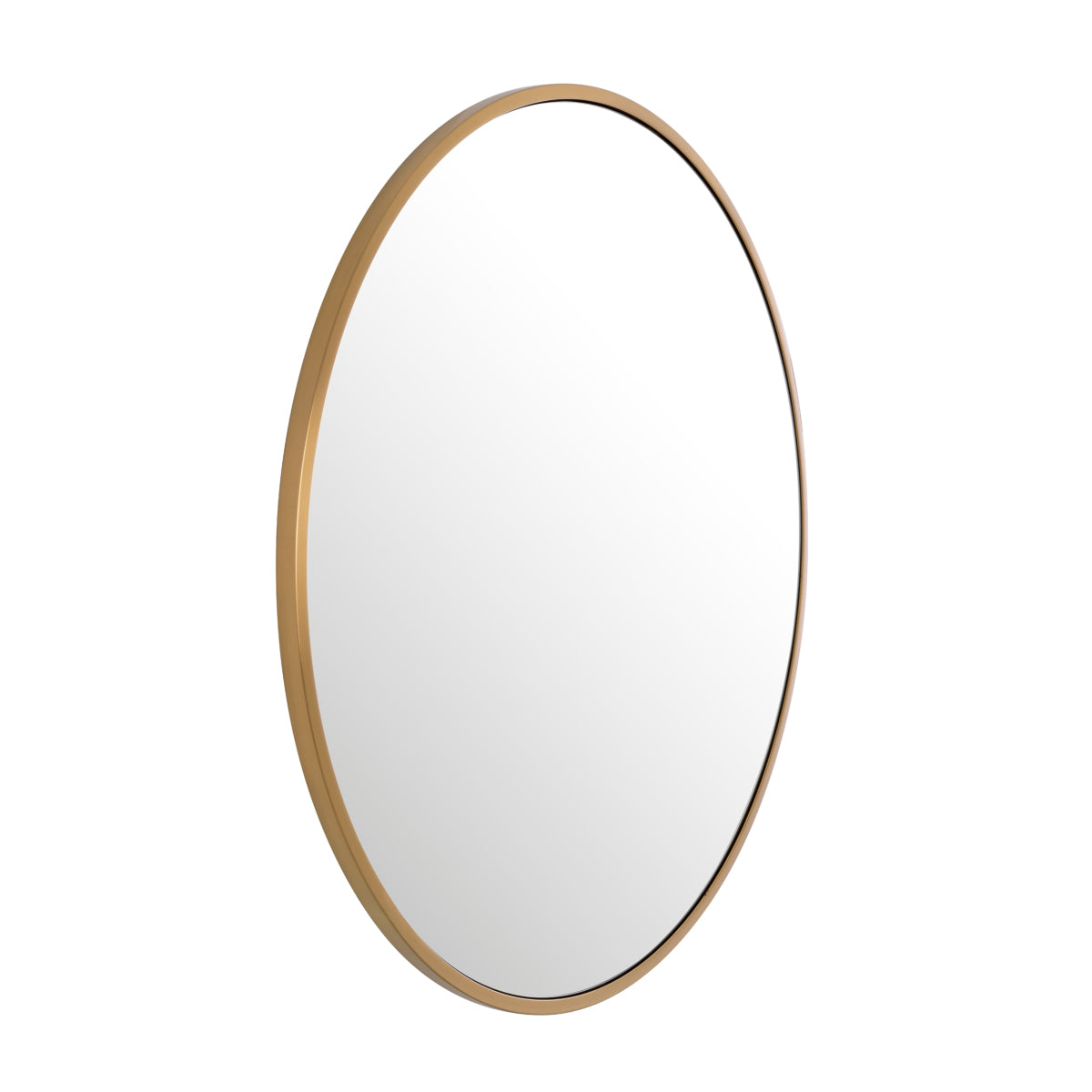 Heath Round Brass Mirror