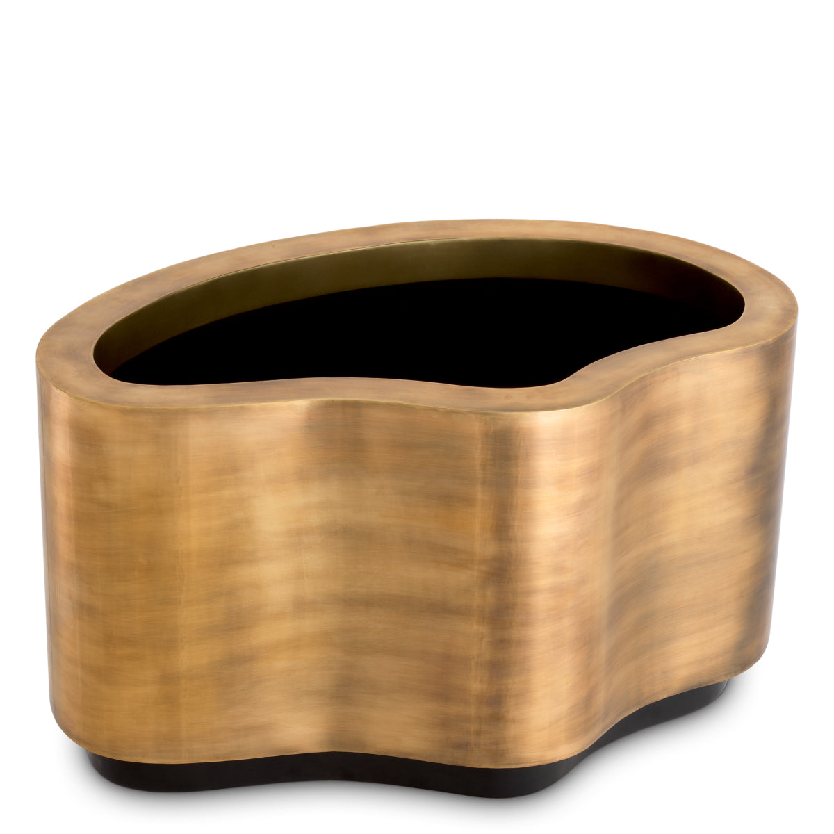 Monza Vintage Brass Planter