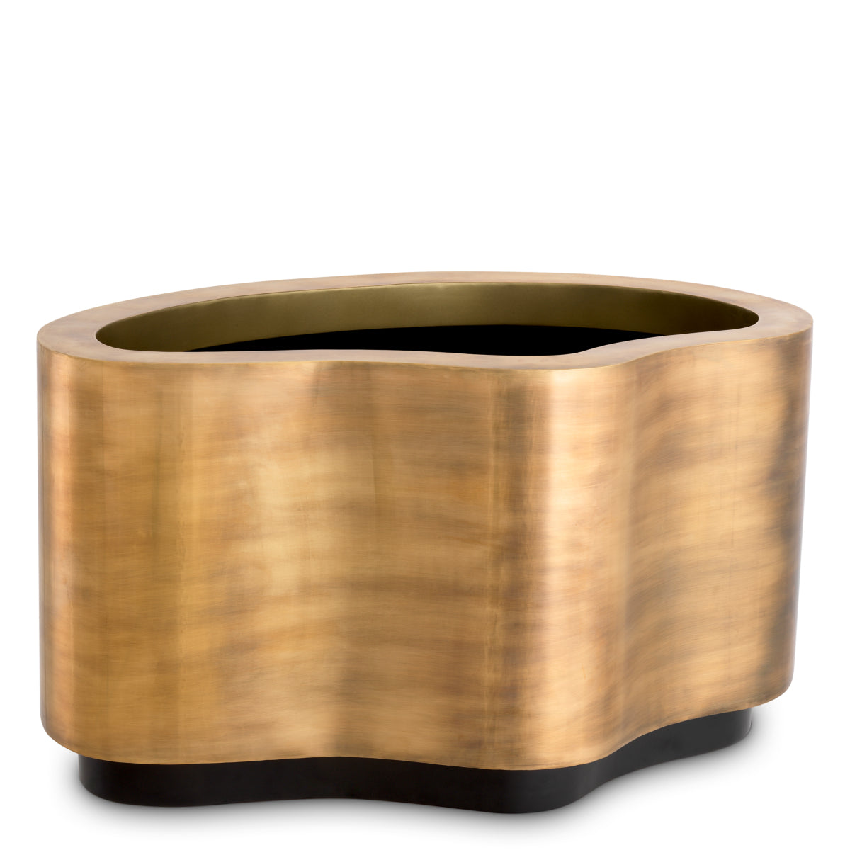 Monza Vintage Brass Planter