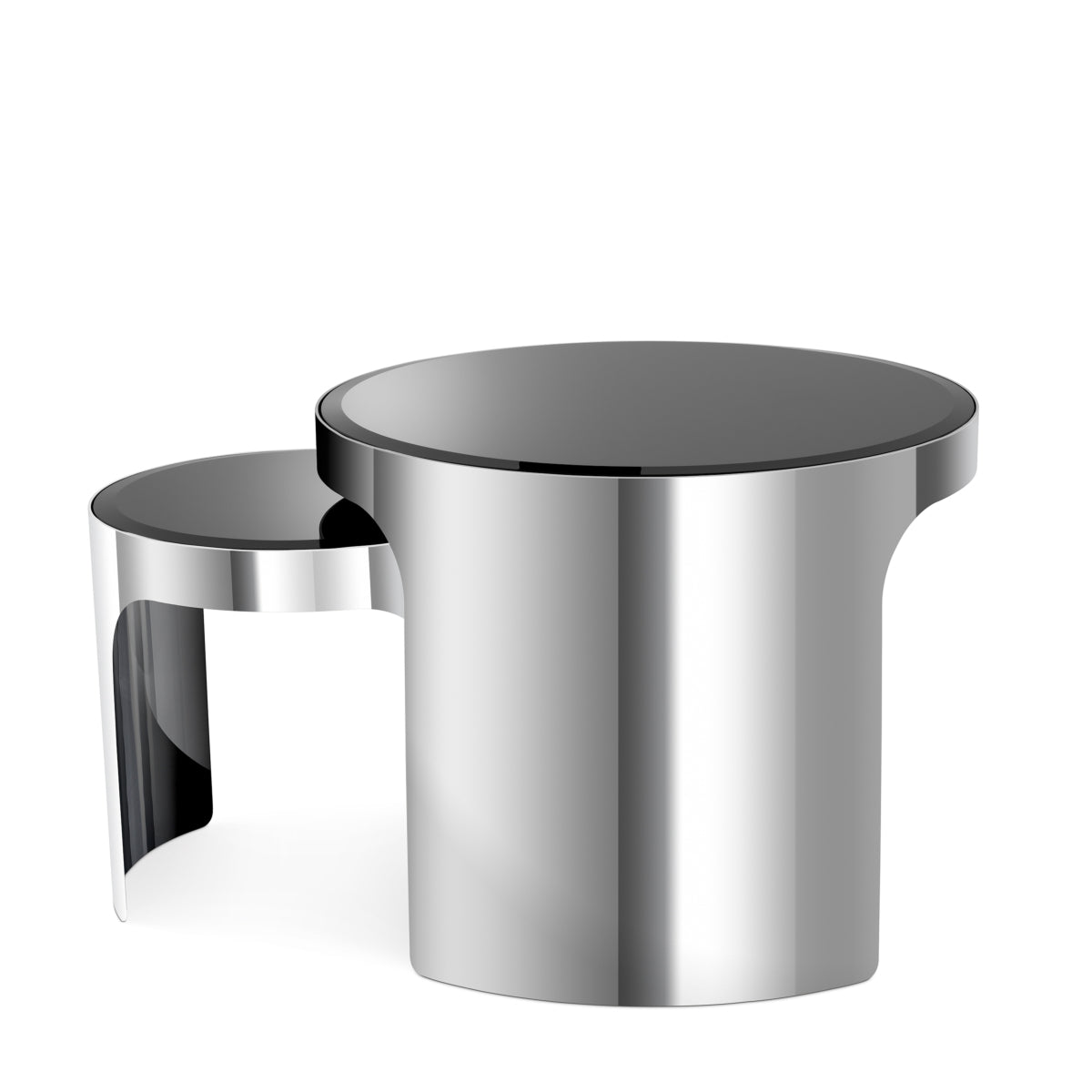 Piemonte Nesting Tables | Polished Steel
