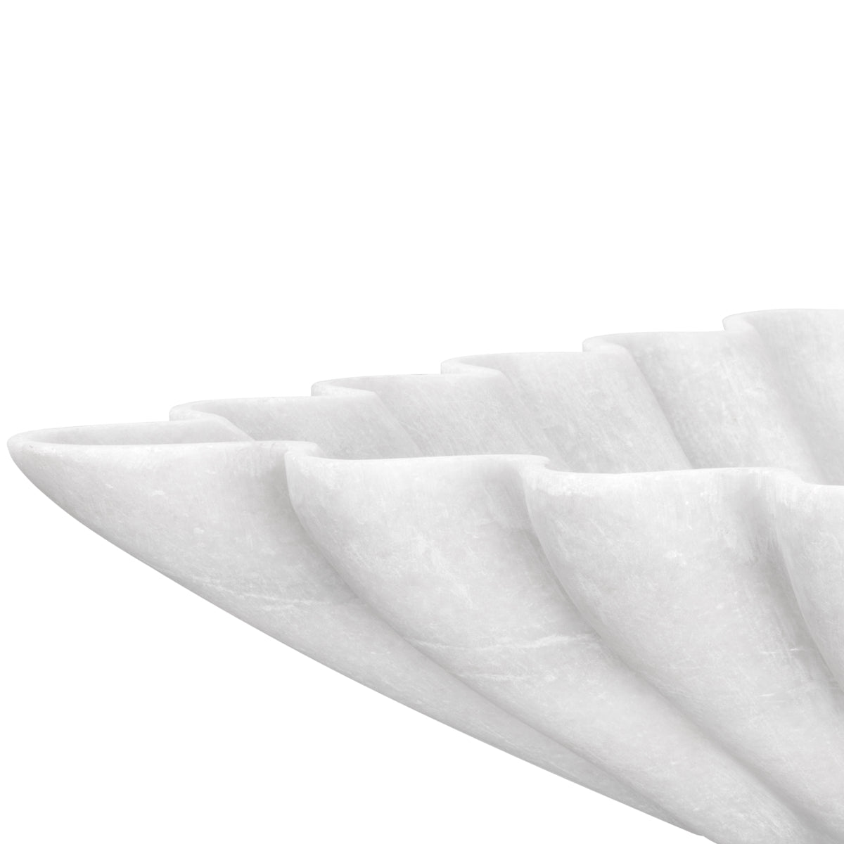 Jackson White Marble Square Bowl