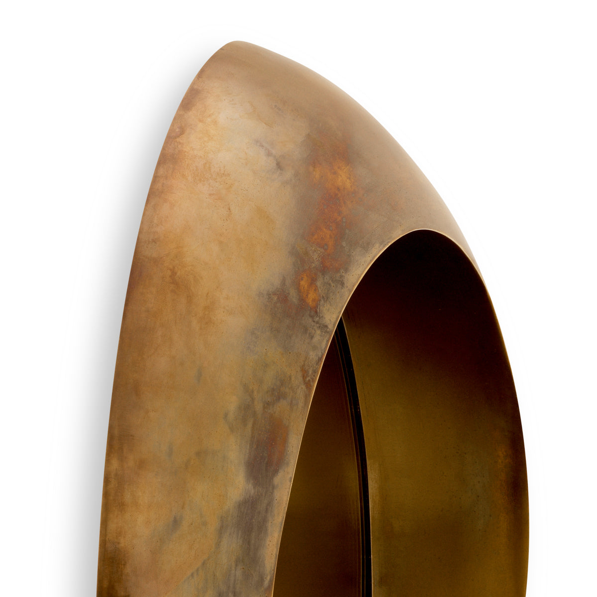 Velino Vintage Brass Mirror