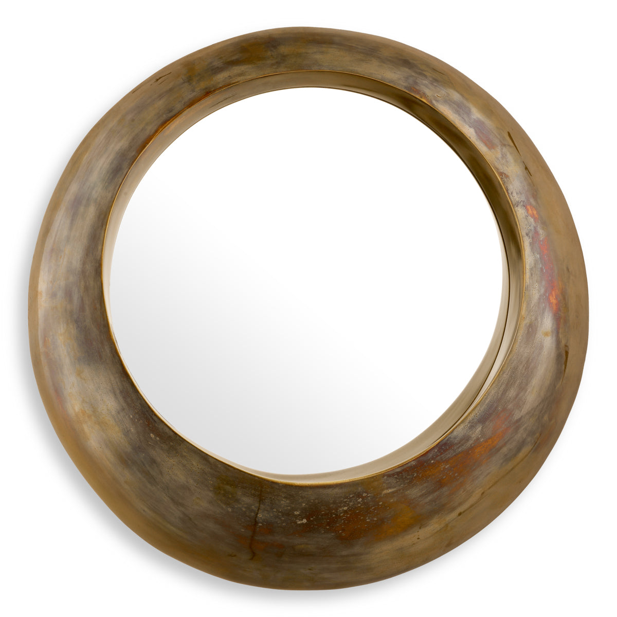 Velino Vintage Brass Mirror