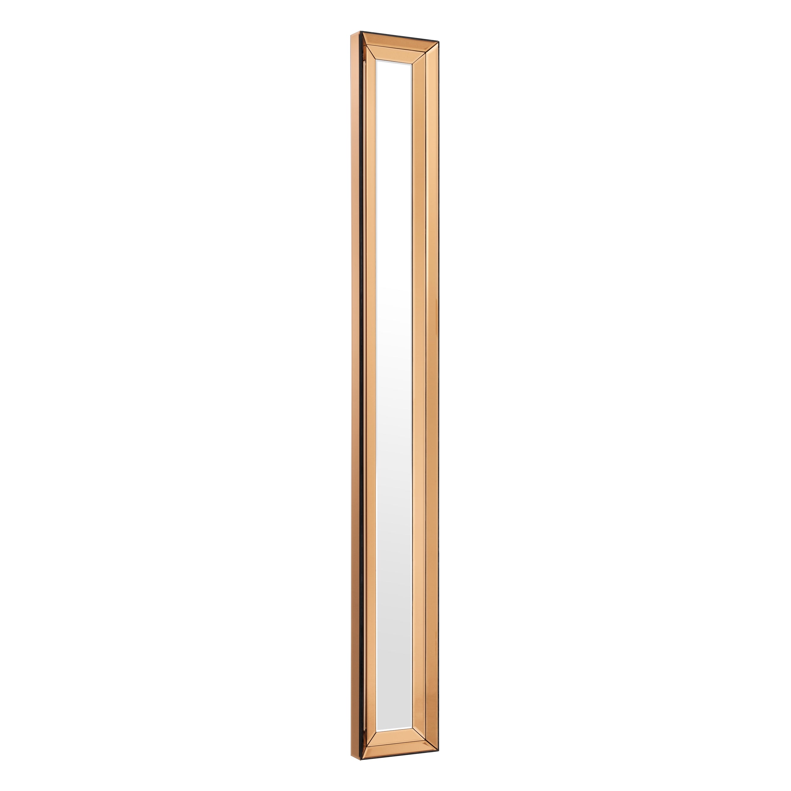 Slim Amber Glass Mirror