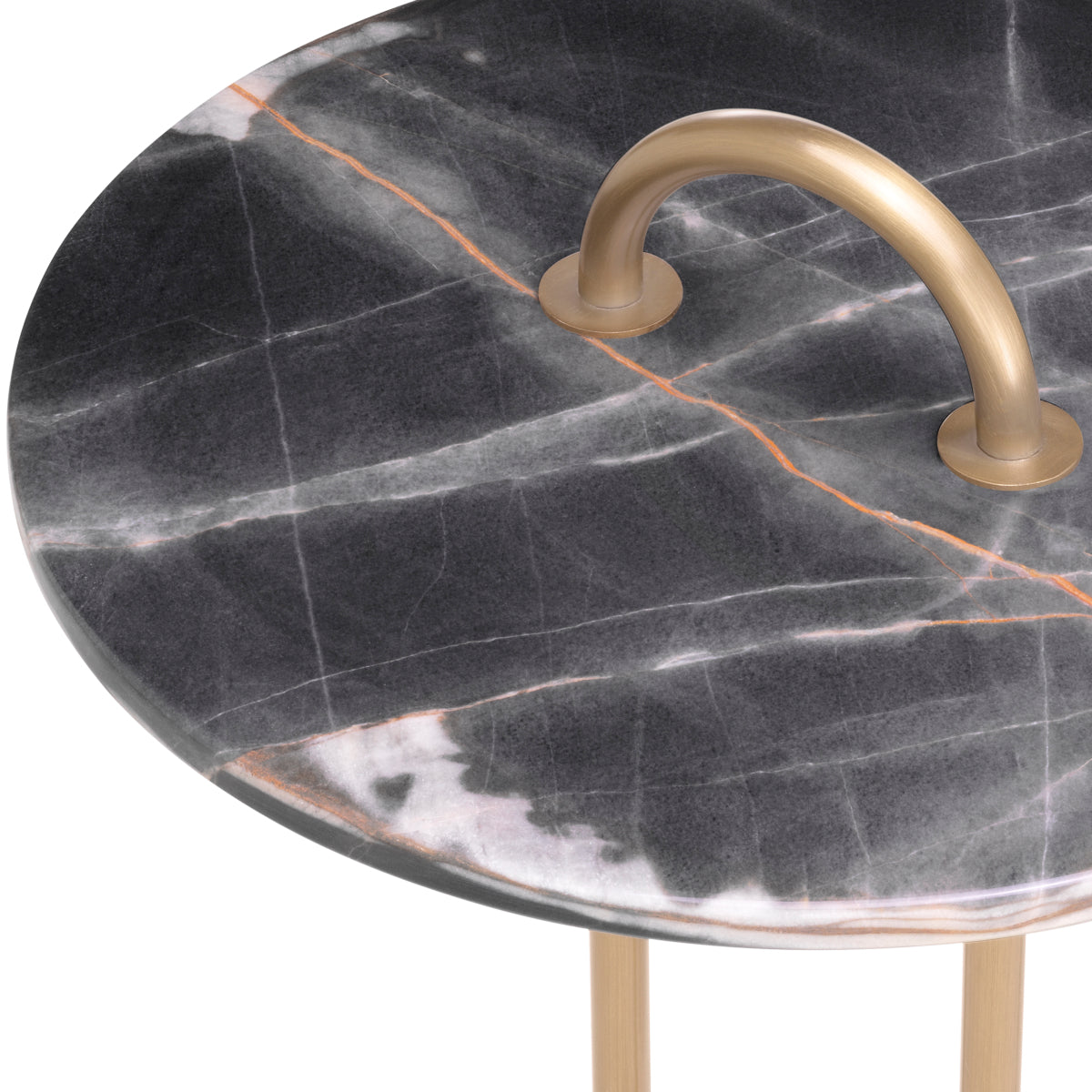 Zappa Side Table | Black Marble