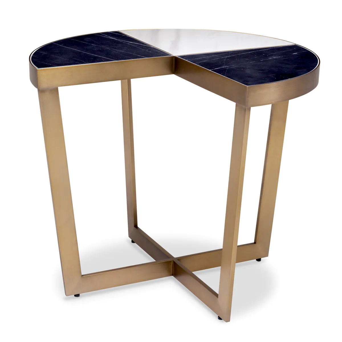 Turino Side Table | Black Marble
