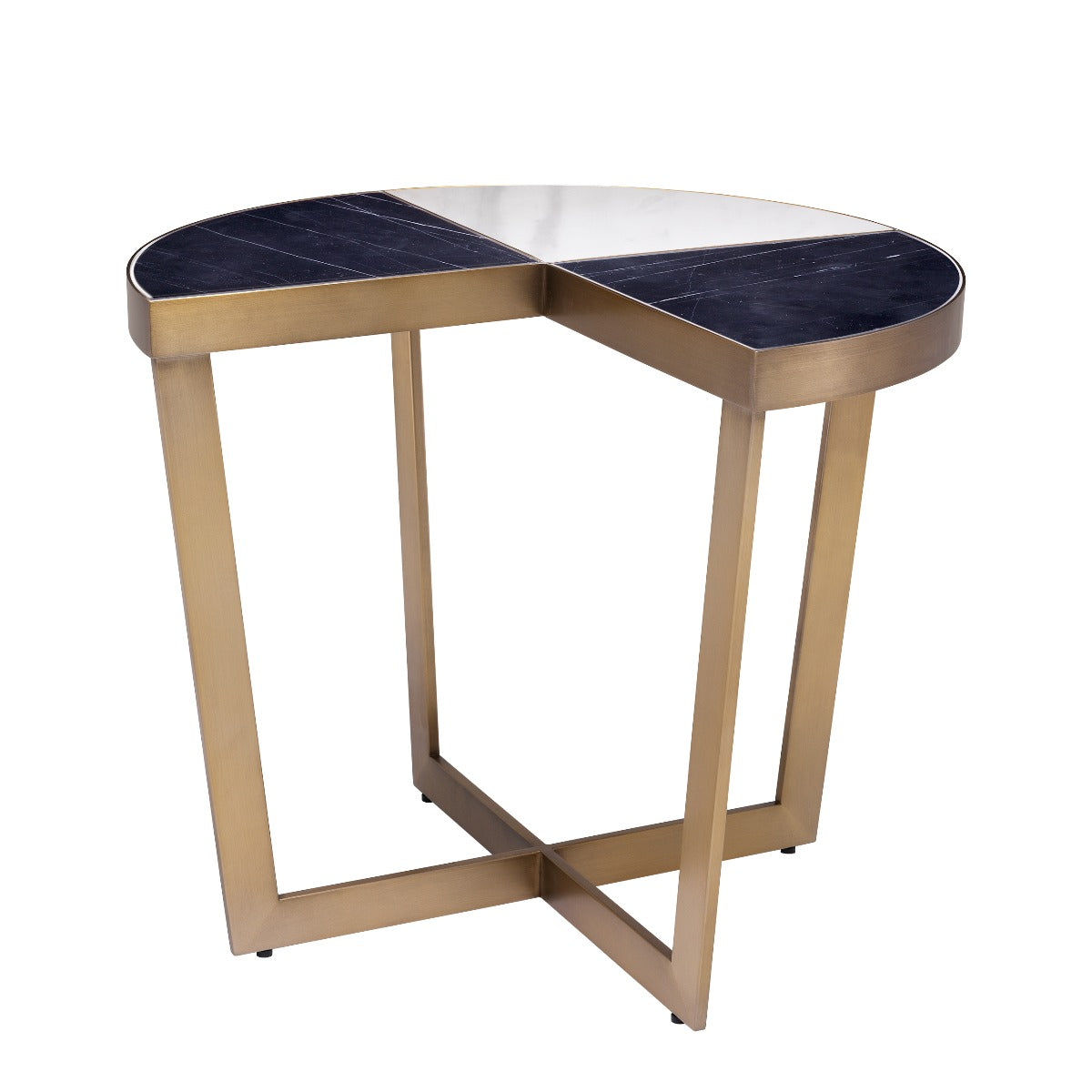 Turino Side Table | Black Marble