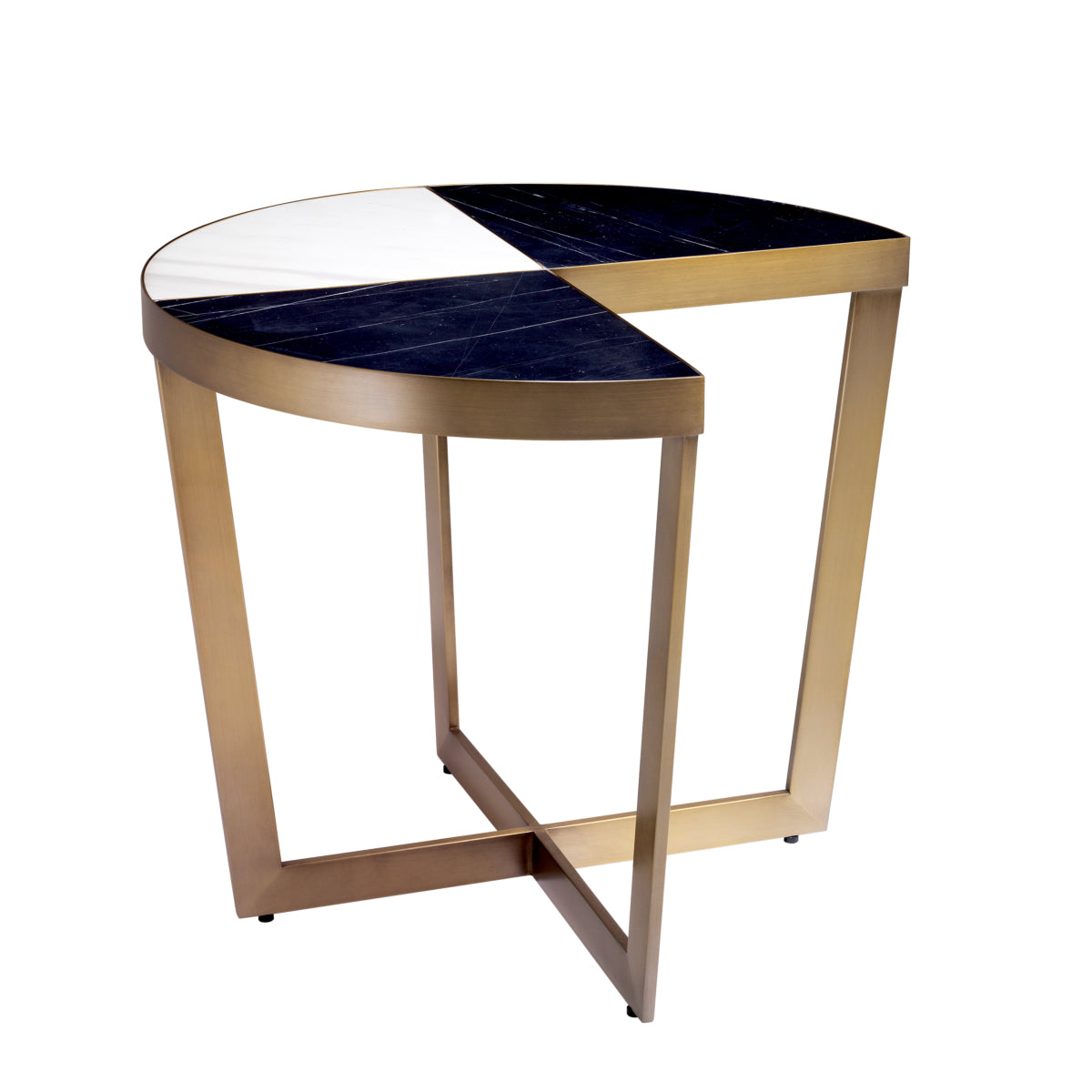 Turino Side Table | Black Marble