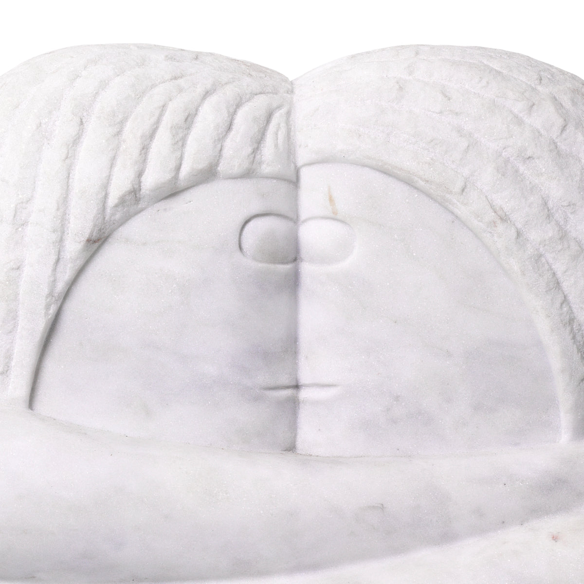 Love Couple White Marble Sculpture