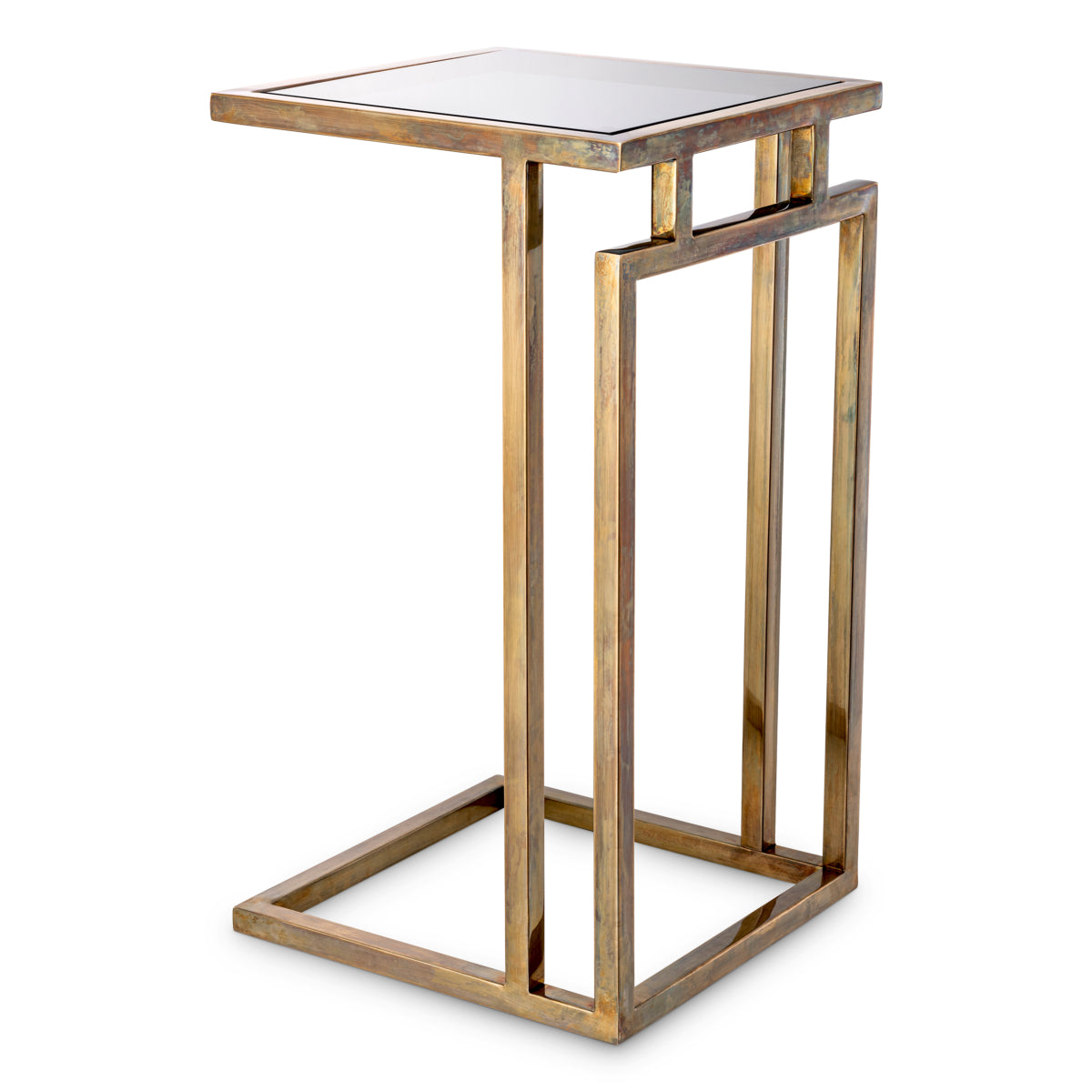 Marcus Burnished Brass Side Table