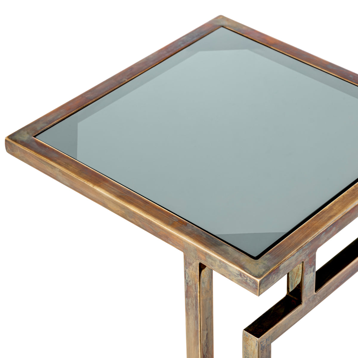 Marcus Burnished Brass Side Table