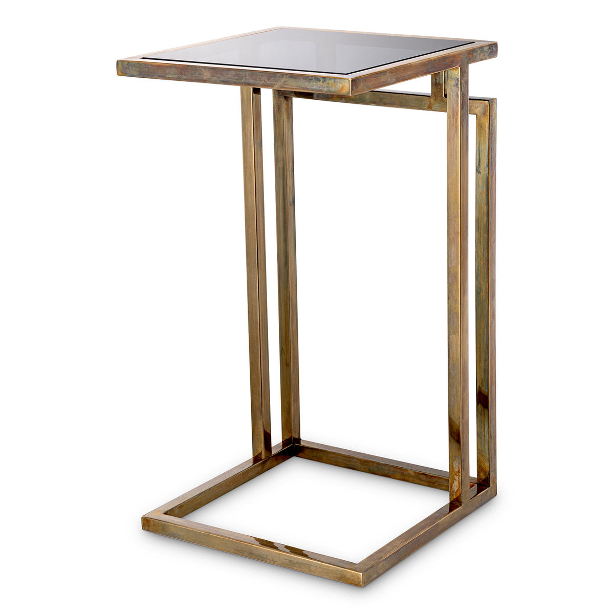 Marcus Burnished Brass Side Table