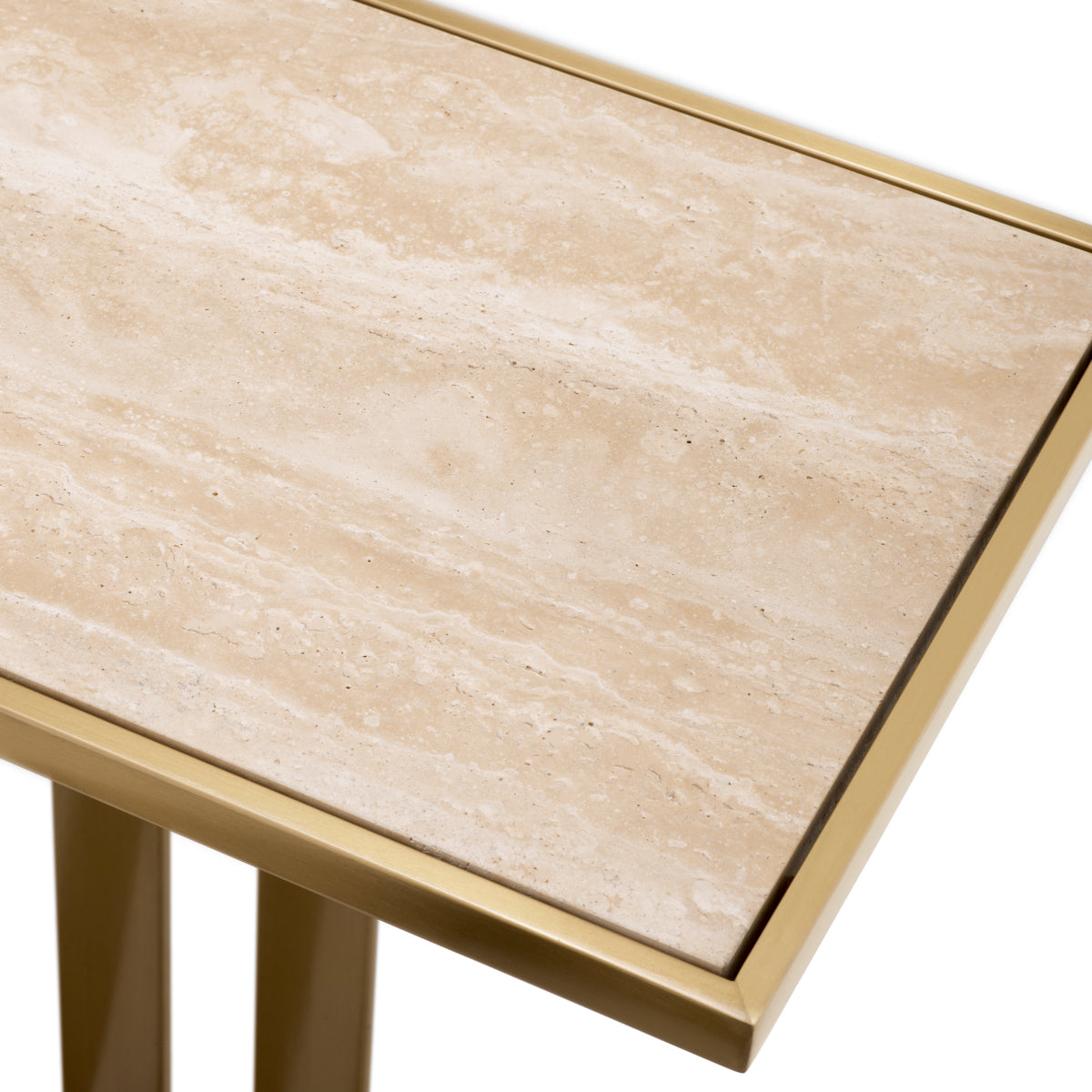 Beau Deco Console Table | Brushed Brass