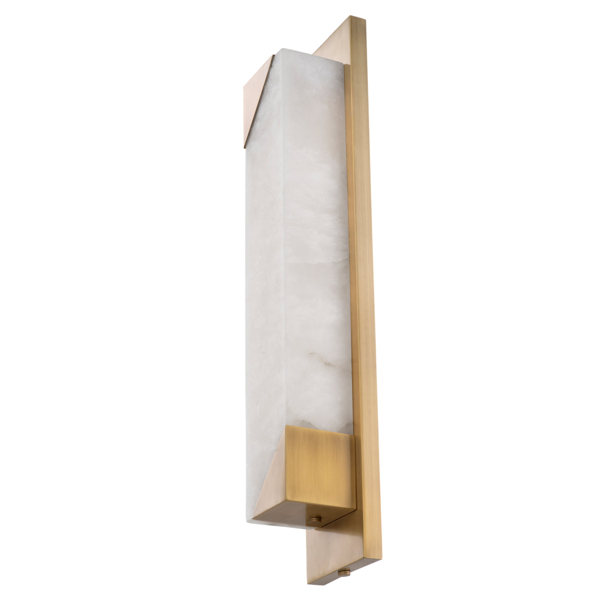 Scilla Alabaster & Brass Sconce