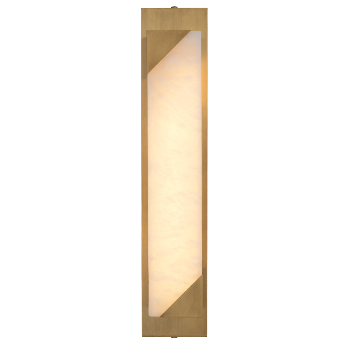 Scilla Alabaster & Brass Sconce