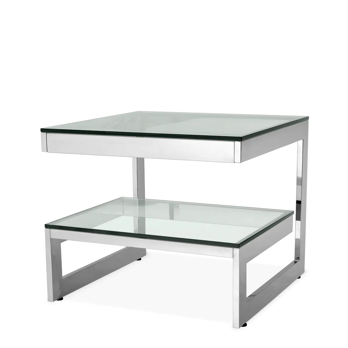 Gamma Side Table | Polished Steel
