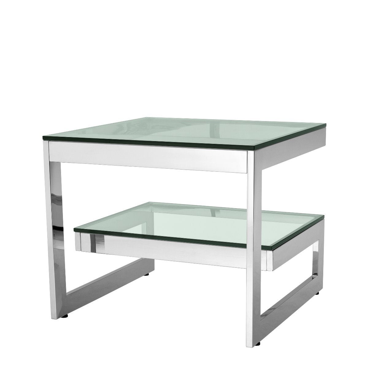 Gamma Side Table | Polished Steel