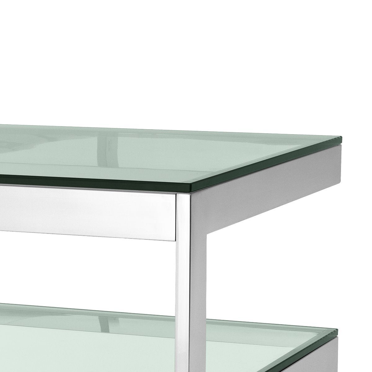 Gamma Side Table | Polished Steel