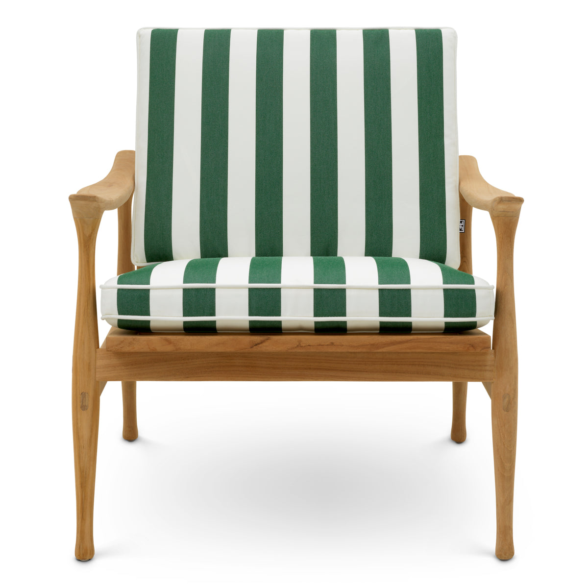 Manzo Outdoor Chair | Green Stripes