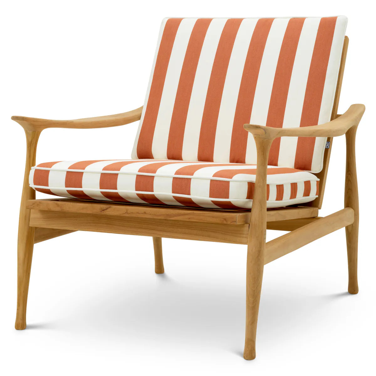 Manzo Outdoor Chair | Orange Stripes