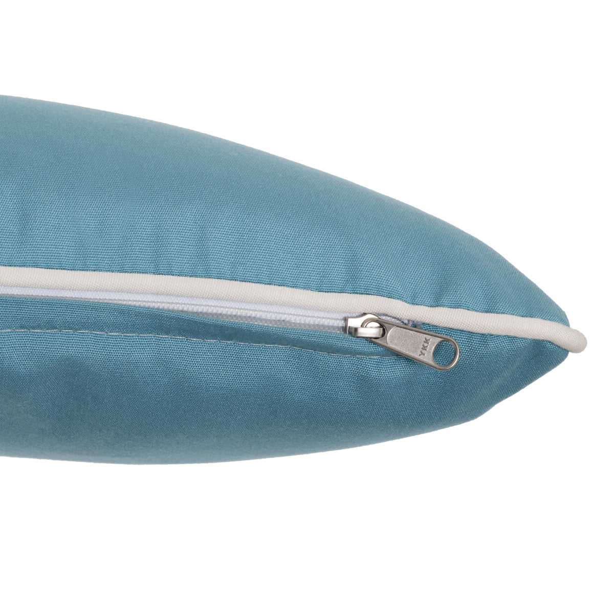 Universal Blue Outdoor Pillow | White Piping