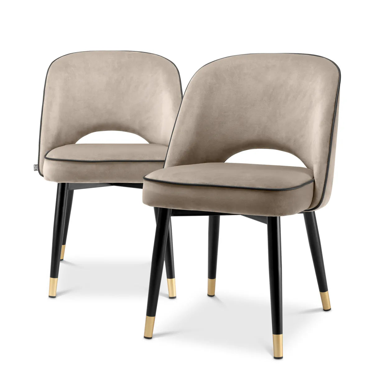 Cliff Dining Chair Pair | Greige