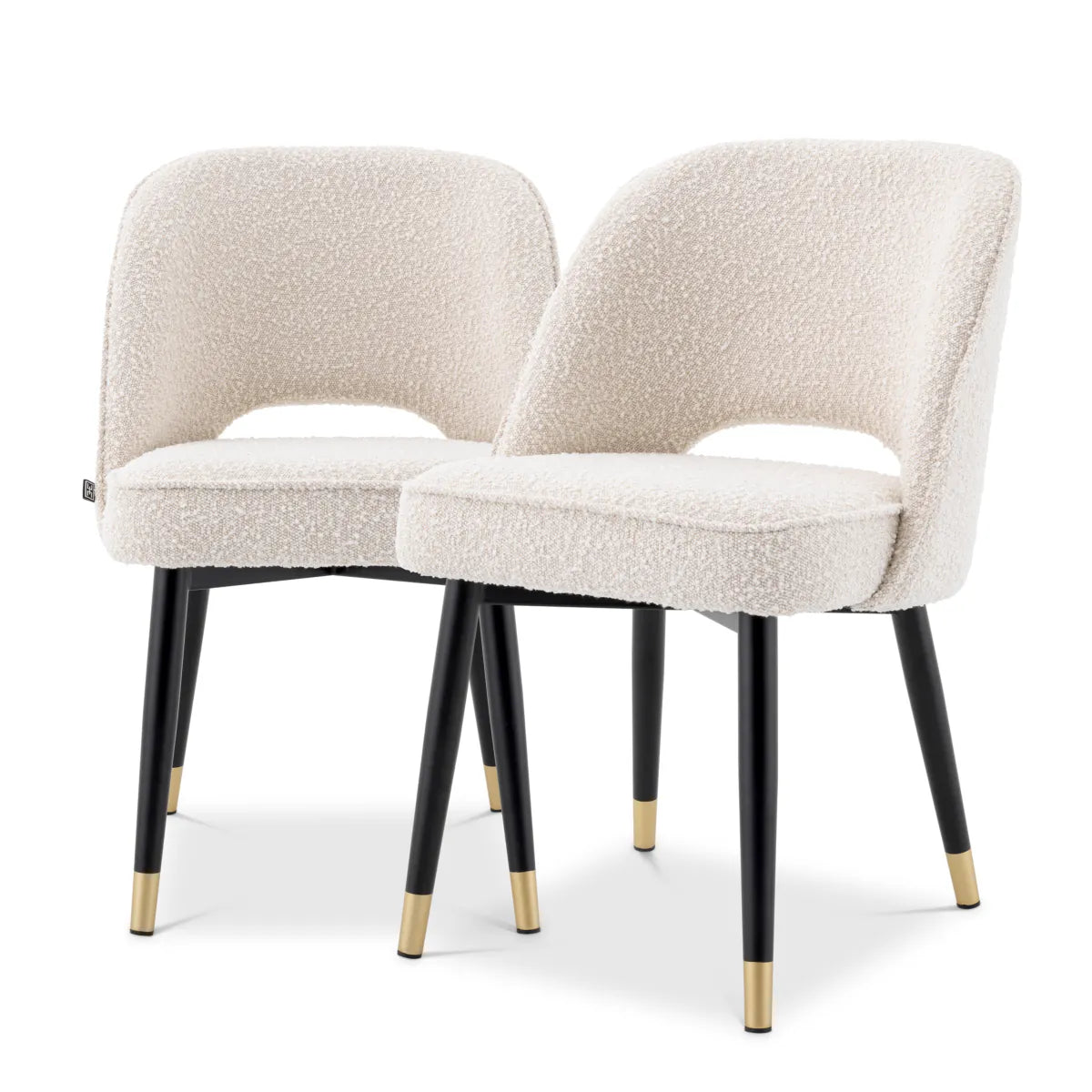 Cliff Dining Chair Pair | Bouclé