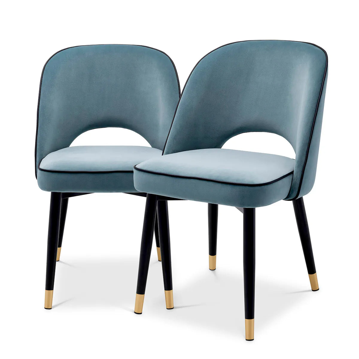 Cliff Dining Chair Pair | Savona Blue