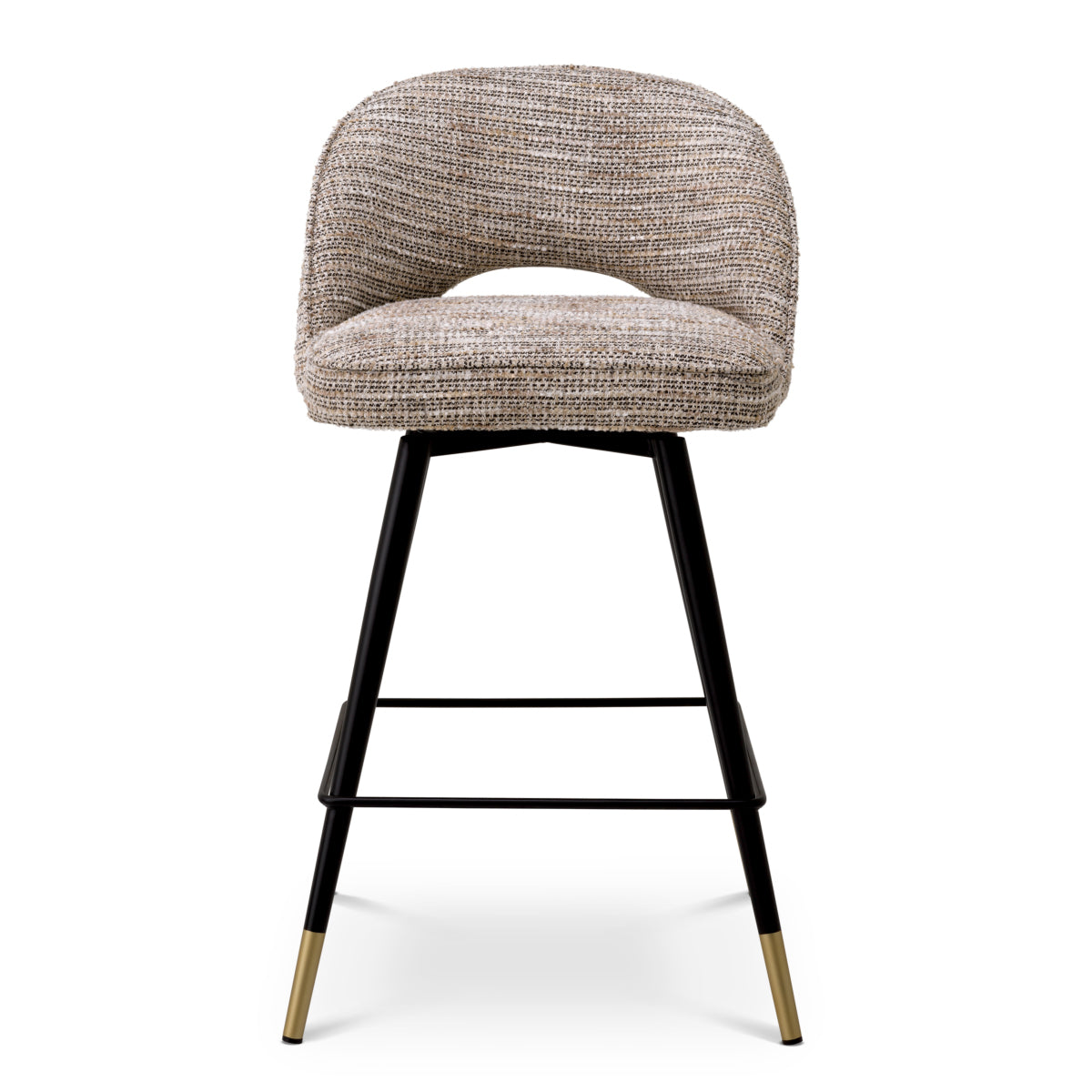 Cliff Counter Stool Pair | Beige Tweed