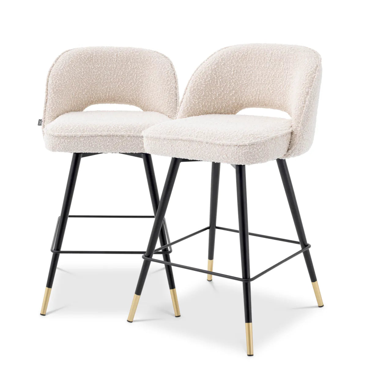 Cliff Counter Stool Pair | Bouclé