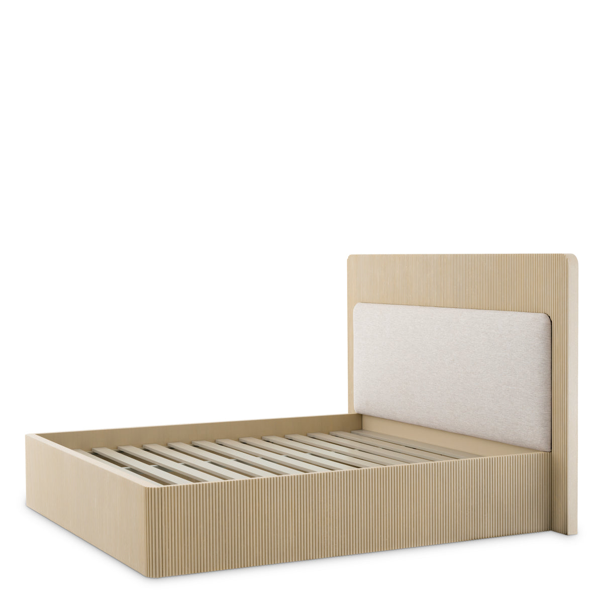 Dimitrios Fluted Oak Bed | Natural