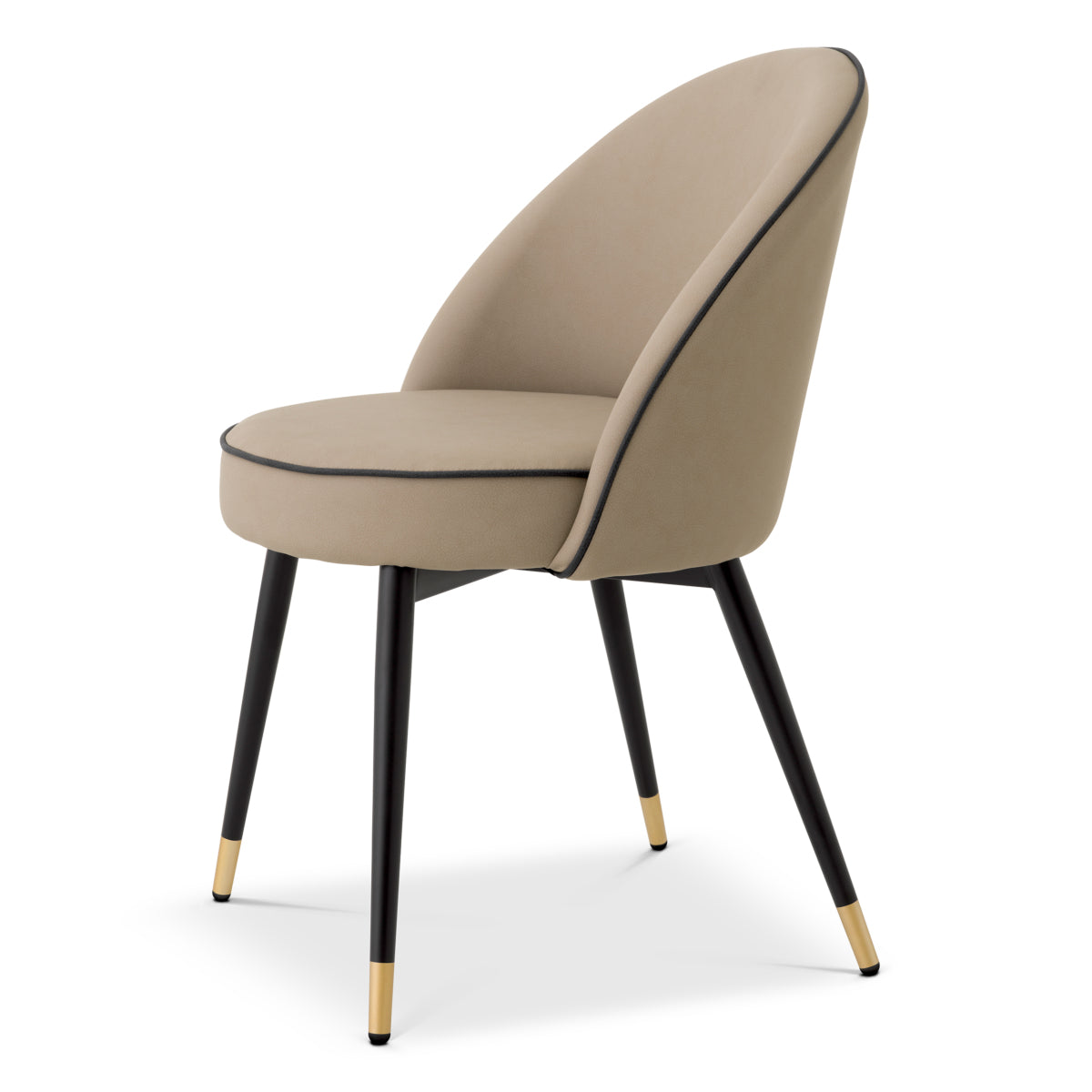 Cooper Dining Chair Pair | Beige Performance Leather