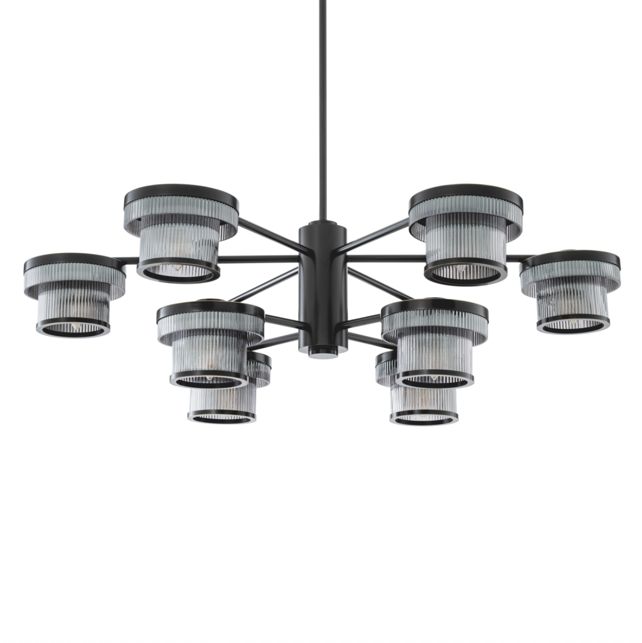 Andromeda Chandelier | Bronze & Smoked Glass