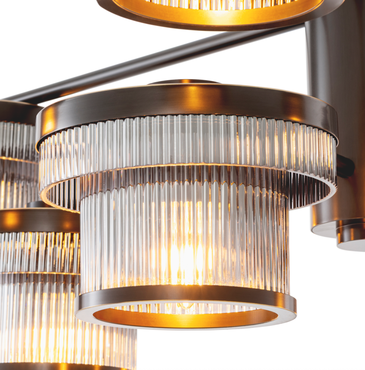 Andromeda Chandelier | Bronze & Smoked Glass