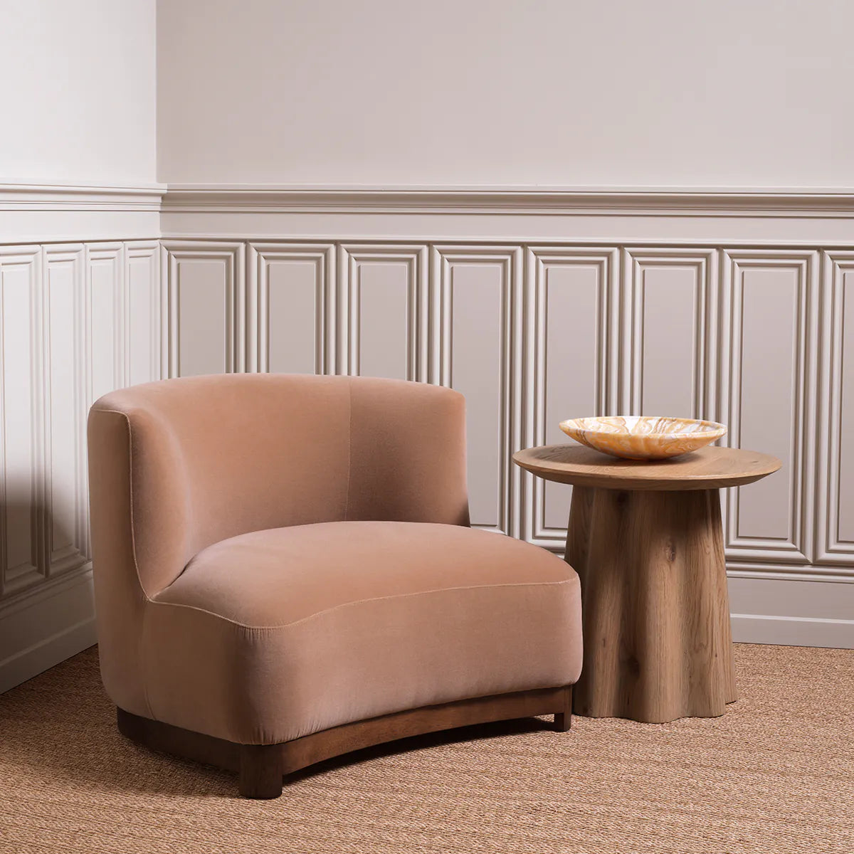 Papyrus Warm Oak Side Table