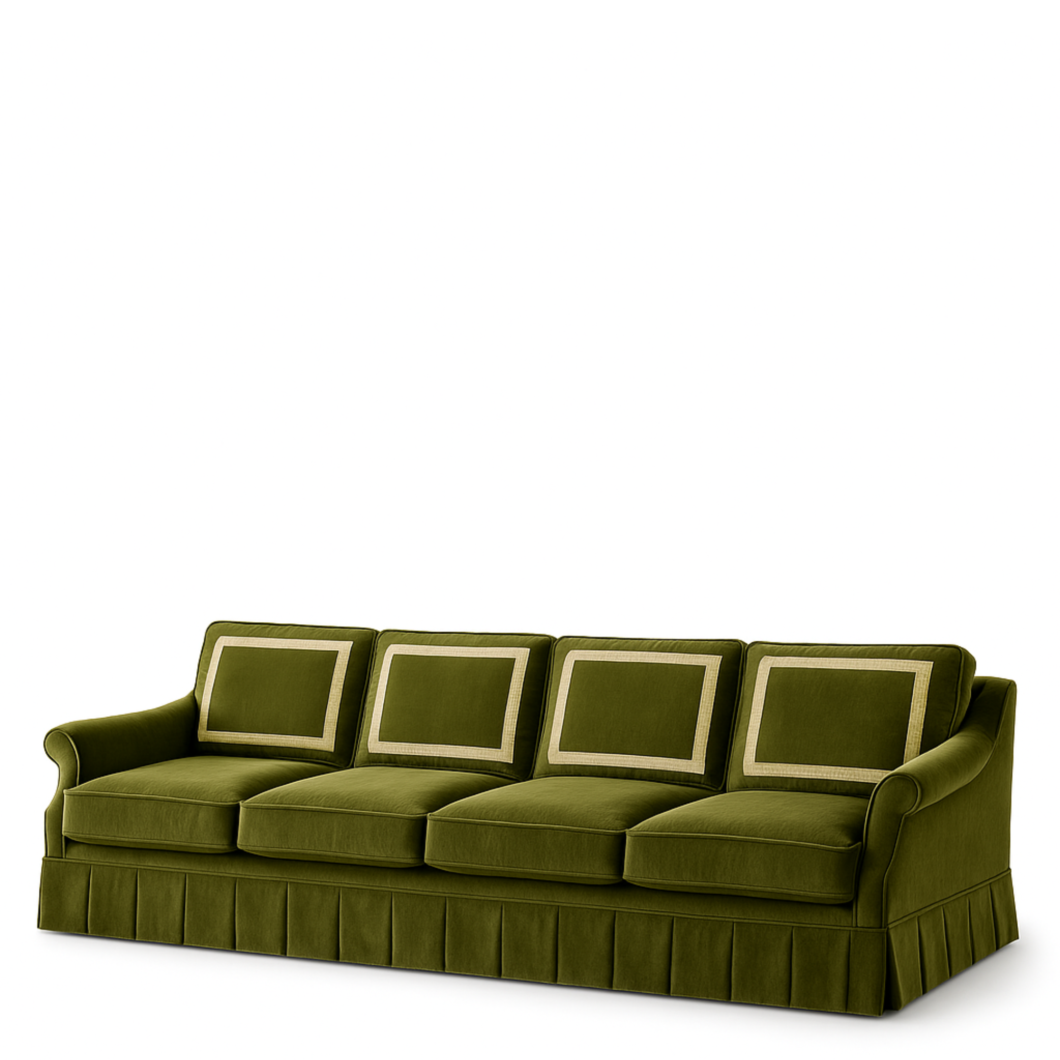 Classic Skirted Sofa
