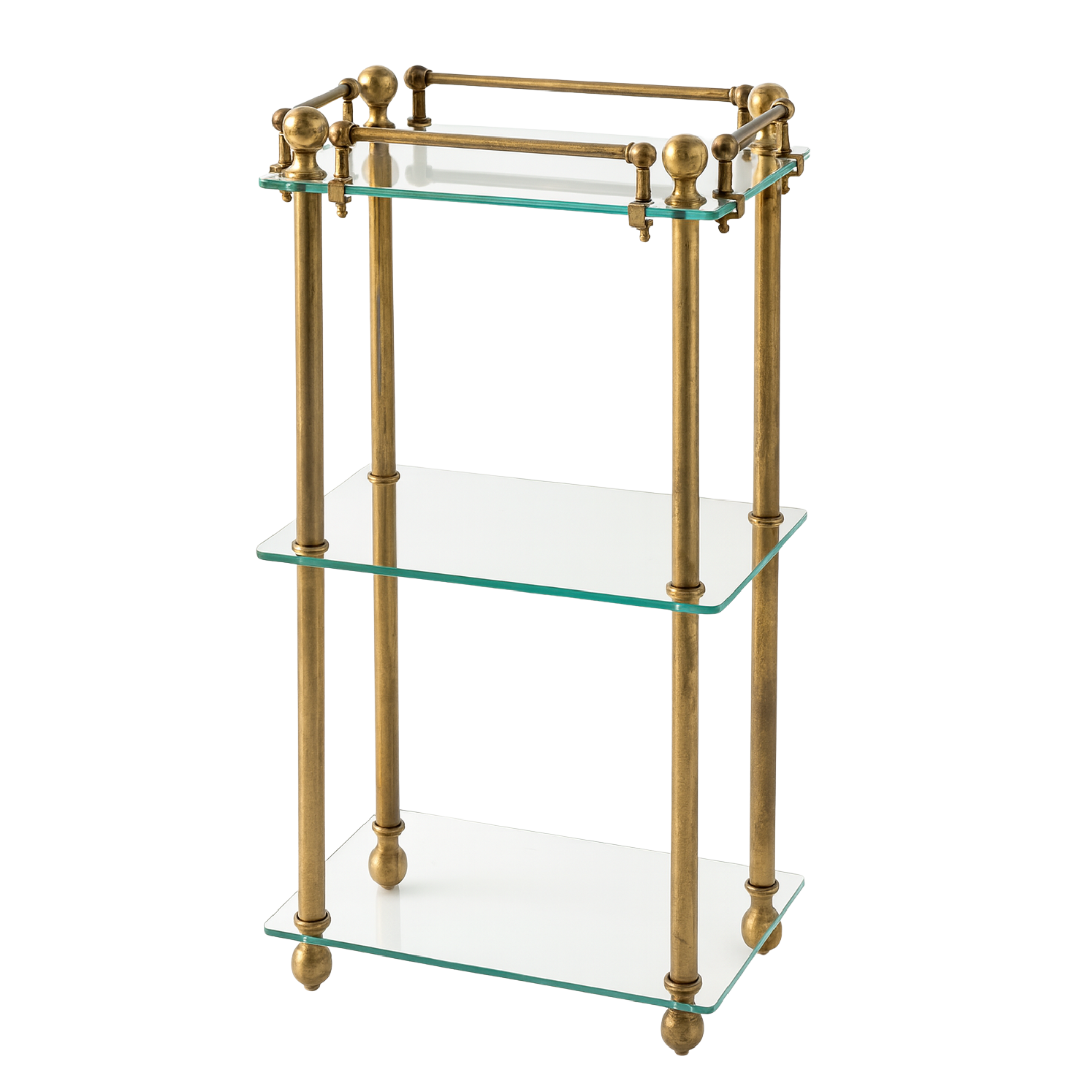 Devon Powder Room Table | Brass