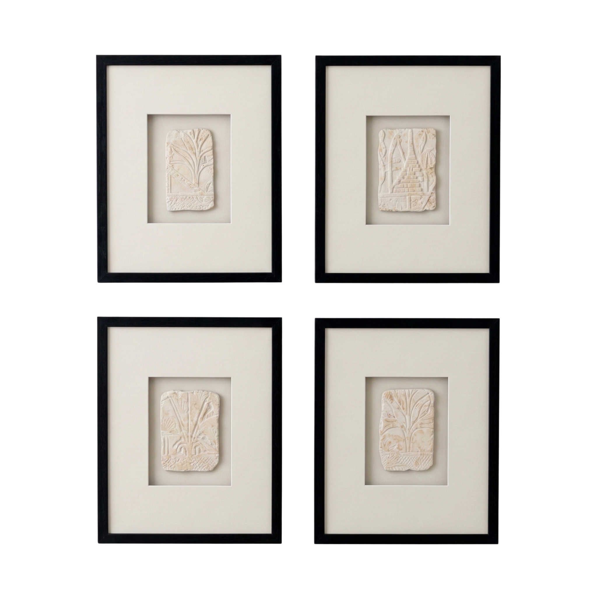 Hatshepsut Inlay Wall Art | Set of 4