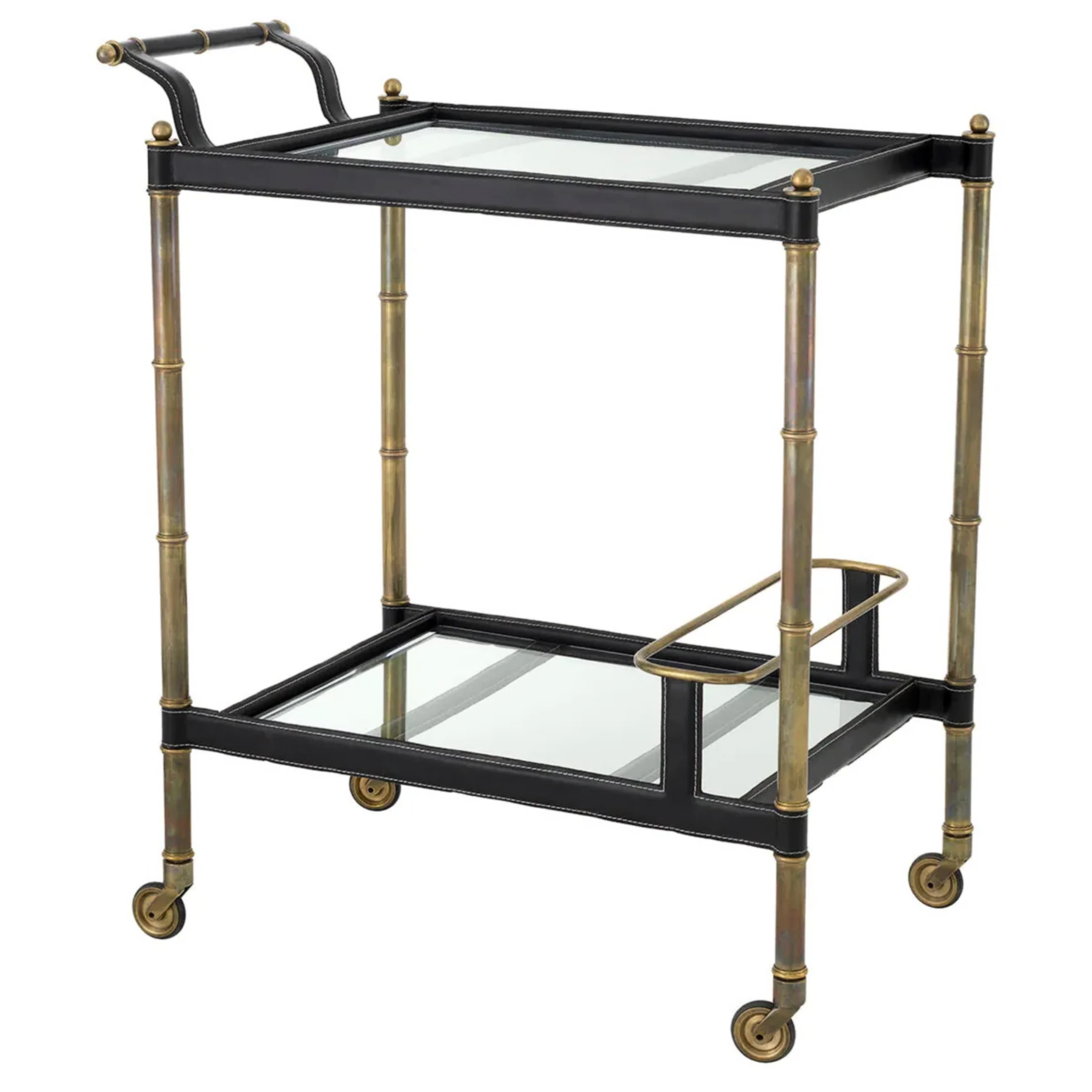 Kensington Leather Bar Cart